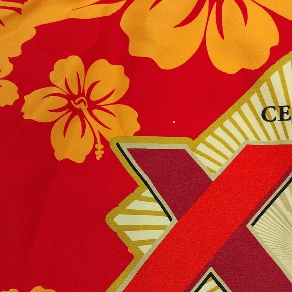 DOS Equis mens short sleeved button down shirt size large - Picture 9 of 12